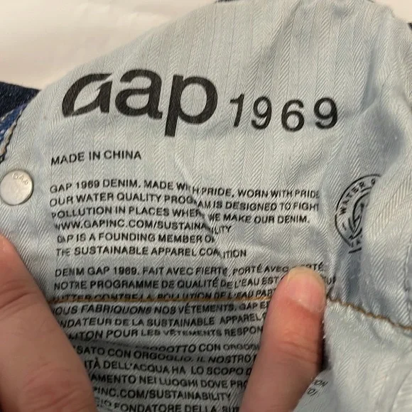 Gap 1969 true skinny ankle dark blue jeans size 27R - Picture 6 of 8
